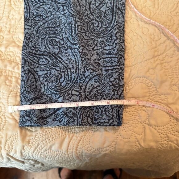 Blue Paisley Patterned Pants - Picture 8 of 10